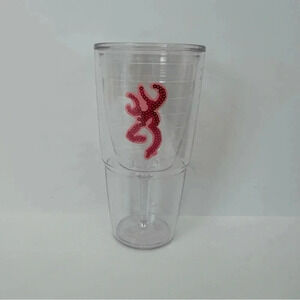Tervis Pink Browning Wine Glass Tervis Cup‎